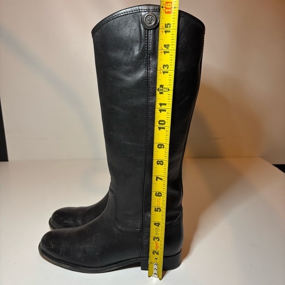 FRYE Boots Melissa 2 Button Black #3475447 Size 6.5 B Women’s 15” Riding Boots - Picture 10 of 11